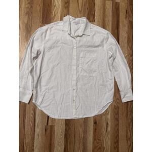 AYR All Year Round The Deep End White Button Up T Shirt S